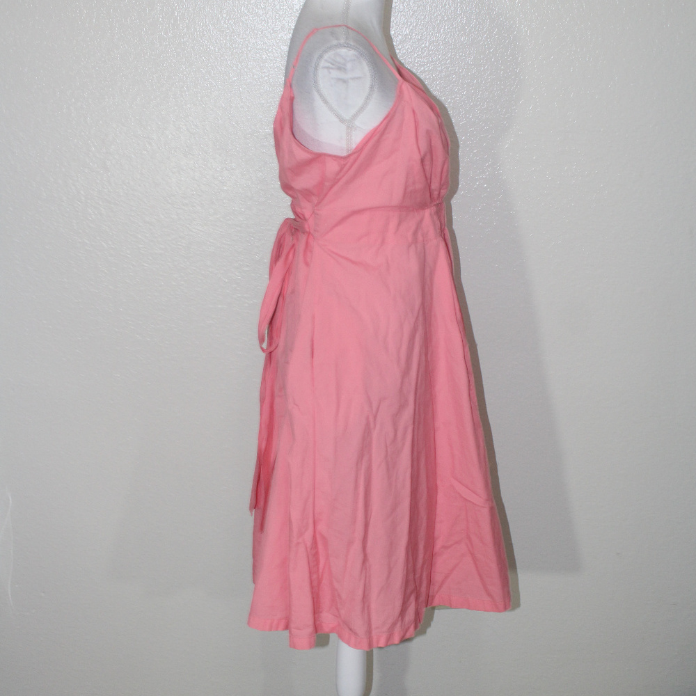 Gap Pleated Surplice Fit & Flare Belted Dress - Picture 4 of 6
